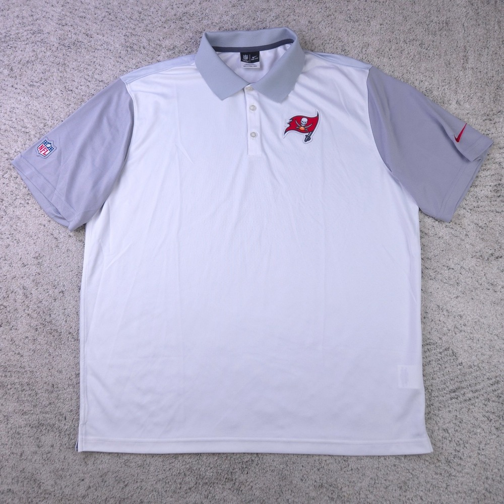 Tampa Bay Buccaneers Polo Shirt Mens XXL Nike On Field Sideline Dri Fit Bucs EUC